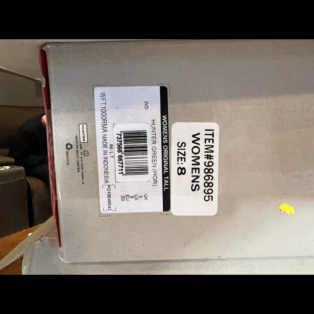 NEW Hunter Original green tall rain boots SIZE 7 8 10 - Picture 11 of 11